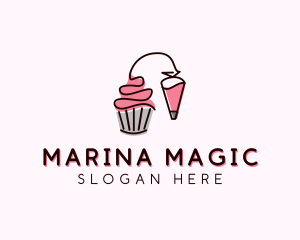 Cupcake Muffin Icing  logo design