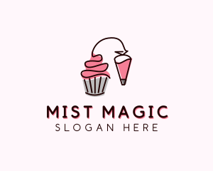 Cupcake Muffin Icing  logo design