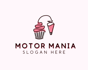 Cupcake Muffin Icing  logo design