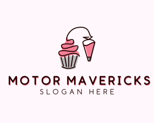 Cupcake Muffin Icing  logo design