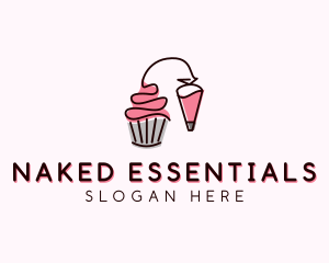 Cupcake Muffin Icing  logo design