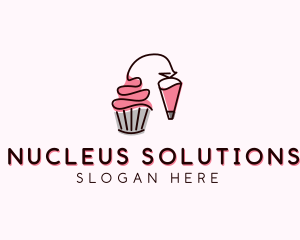 Cupcake Muffin Icing  logo design