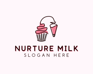 Cupcake Muffin Icing  logo design