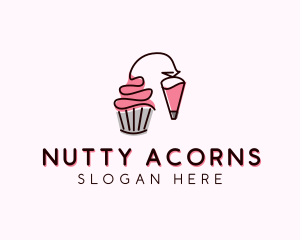 Cupcake Muffin Icing  logo design