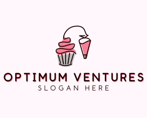 Cupcake Muffin Icing  logo design