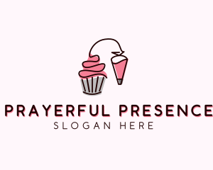 Cupcake Muffin Icing  logo design