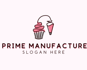 Cupcake Muffin Icing  logo design