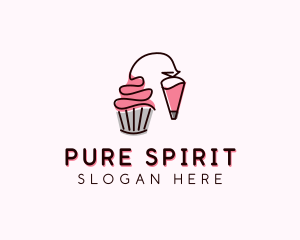 Cupcake Muffin Icing  logo design