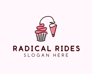 Cupcake Muffin Icing  logo design