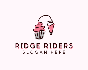 Cupcake Muffin Icing  logo design