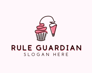 Cupcake Muffin Icing  logo design