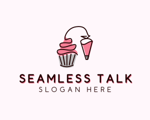 Cupcake Muffin Icing  logo design