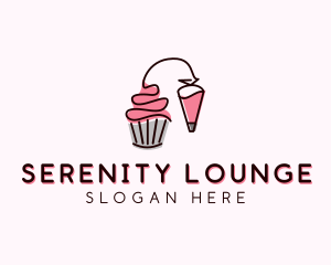 Cupcake Muffin Icing  logo design