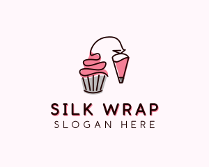 Cupcake Muffin Icing  logo design