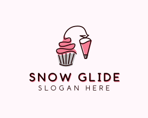 Cupcake Muffin Icing  logo design