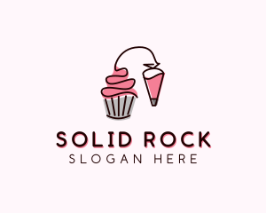 Cupcake Muffin Icing  logo design