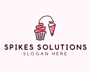 Cupcake Muffin Icing  logo design