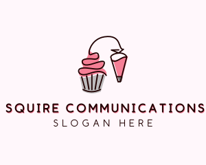 Cupcake Muffin Icing  logo design