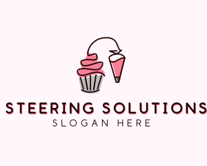 Cupcake Muffin Icing  logo design