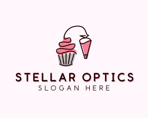 Cupcake Muffin Icing  logo design