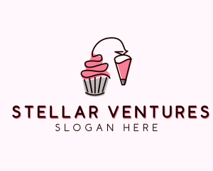 Cupcake Muffin Icing  logo design