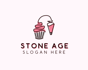 Cupcake Muffin Icing  logo design