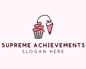 Cupcake Muffin Icing  logo design