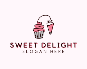 Cupcake Muffin Icing  logo design