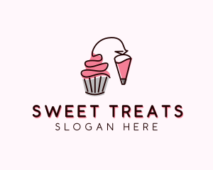 Cupcake Muffin Icing  logo design