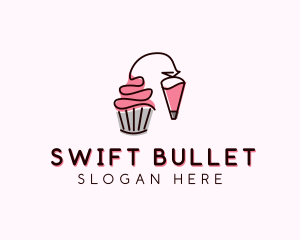 Cupcake Muffin Icing  logo design