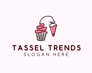 Cupcake Muffin Icing  logo design