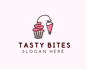 Cupcake Muffin Icing  logo design