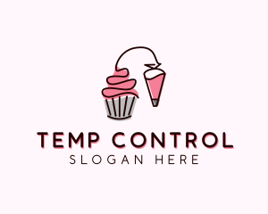 Cupcake Muffin Icing  logo design