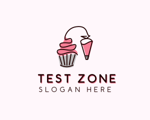 Cupcake Muffin Icing  logo design