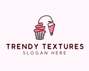 Cupcake Muffin Icing  logo design