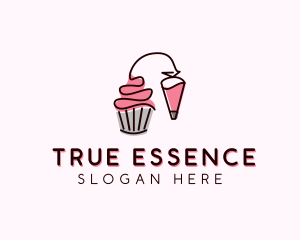 Cupcake Muffin Icing  logo design