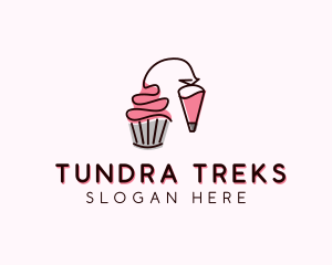 Cupcake Muffin Icing  logo design