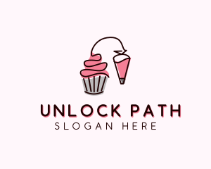 Cupcake Muffin Icing  logo design