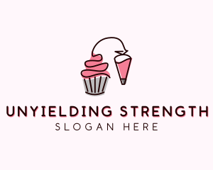 Cupcake Muffin Icing  logo design