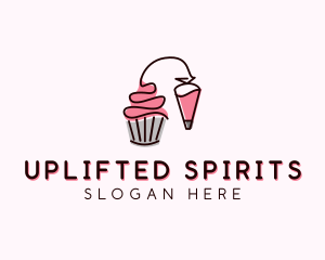 Cupcake Muffin Icing  logo design