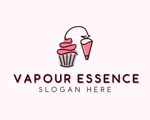 Cupcake Muffin Icing  logo design