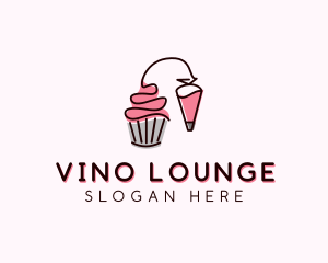 Cupcake Muffin Icing  logo design