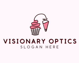 Cupcake Muffin Icing  logo design