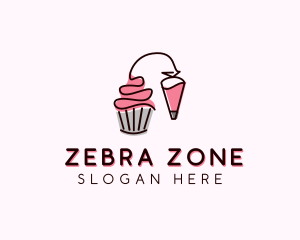 Cupcake Muffin Icing  logo design