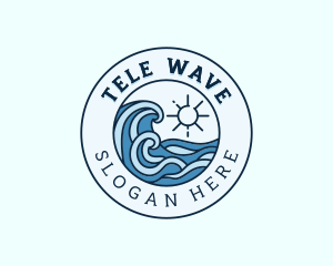 Ocean Waves Resort logo design