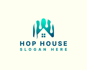 House Painting Drip logo design