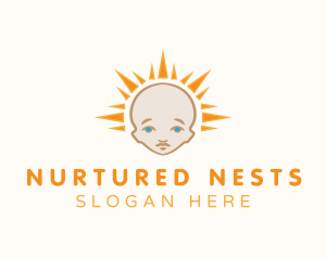 Cute Baby Sun logo