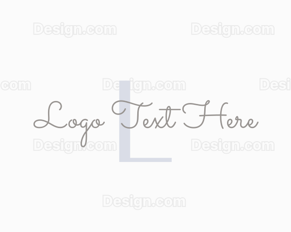 Cursive Feminine Beauty Logo