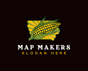 Iowa Corn Farm logo design