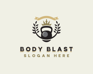 Kettlebell Weight Gym logo design